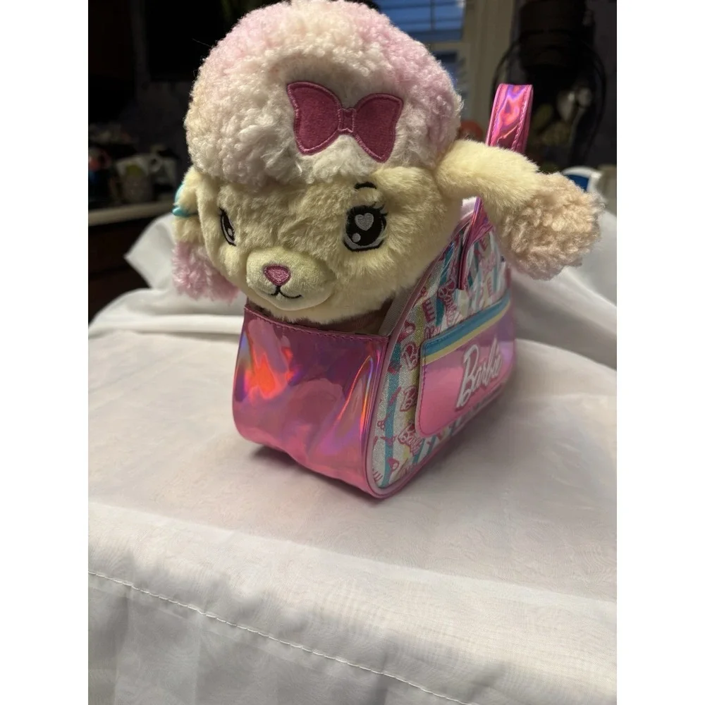Barbie Plush Toy‎ Playset,Hairdresser Stuffed poodle lights up 2/6 Accessories